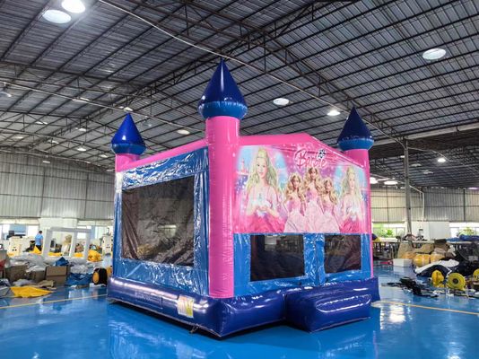 ৪x৪ মিটার বার্বি বাম্পিং হাউস Inflatable Bouncing Castle For Kids জাম্পিং ক্যাসল
