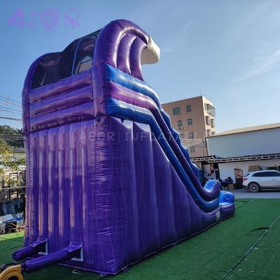 Commercial gonflable pour enfants Grand gonflable glissement d'eau palmier jardin glissement d'eau combiné avec piscine
