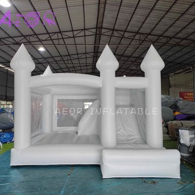 Giá tốt Căn hộ bọc thép White Bounce House Combo White Bọc thép Castle With Slide trực tuyến