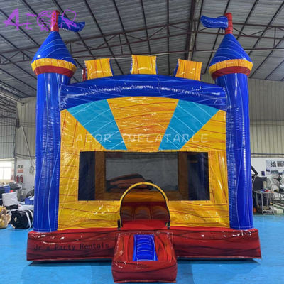 Buen precio Casa de salto inflada comercial Los niños juegan a colorido castillo de salto en línea