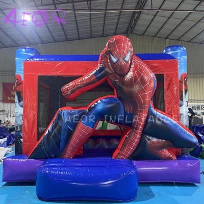 Καλή τιμή Πλατόπεδο Spiderman Θέμα Bounce House Εξωτερικά Παιδιά Πνευματώδες Κάστρο σε απευθείας σύνδεση