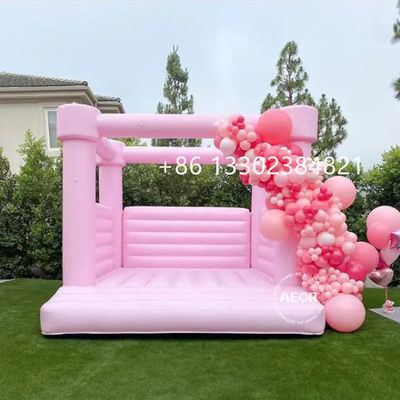 Commercial Light Pastel Couleur Bounce House gonflable sautant blanc