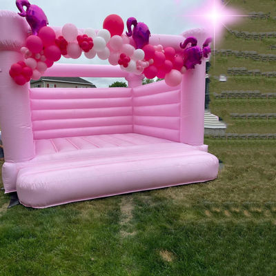 Commercial Light Pastel Couleur Bounce House gonflable sautant blanc