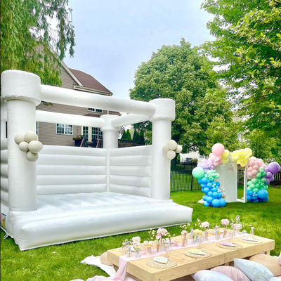 Commercial Light Pastel Couleur Bounce House gonflable sautant blanc