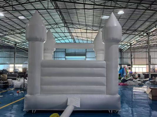 Location de pneus commerciaux Jumper gonflable White Bouncy Castle 8x8 Bouncer À vendre