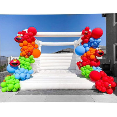 13x13 গরম বিক্রয় বাণিজ্যিক পিভিসি সাদা inflatable বাউন্স হাউস ঝাঁপ দাও কাসল বাচ্চাদের জন্য বিবাহের bouncer
