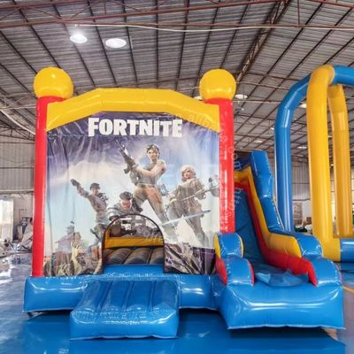 Harga bagus Outdoor Cartoon Theme Jumping Castle Sewa Kastil Inflatable Dengan Slide on line