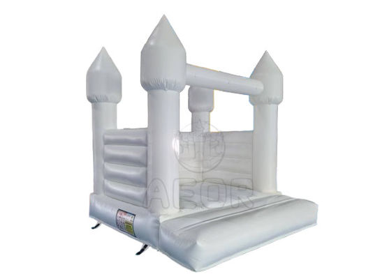 Château gonflable à rebond blanc avec souffleur d'air pour les enfants de tous âges fête d'anniversaire mariage