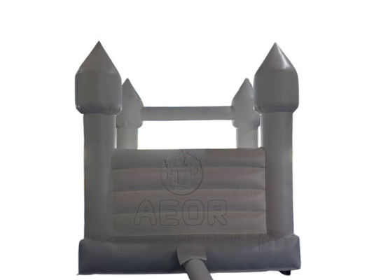 Château gonflable à rebond blanc avec souffleur d'air pour les enfants de tous âges fête d'anniversaire mariage