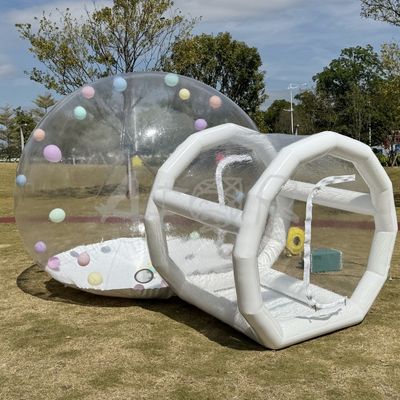 Commercial Fête pour enfants Tente à ballons à dôme clair Tente à bulles maison gonflable à bulles
